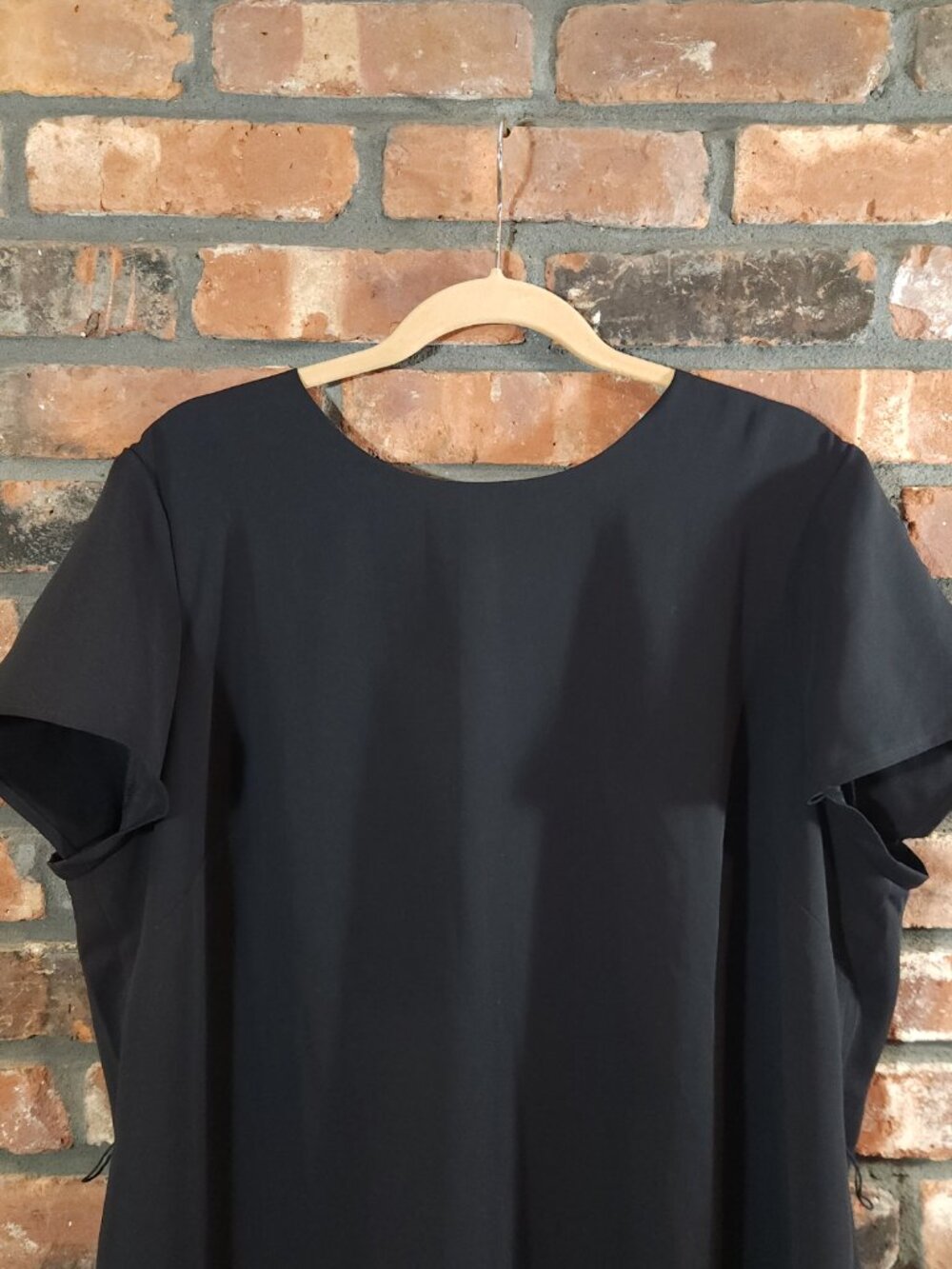 J. Crew Short Sleeve Black Suiting Dress Quiet Luxury Classic Career Women's 20 - Picture 4 of 7